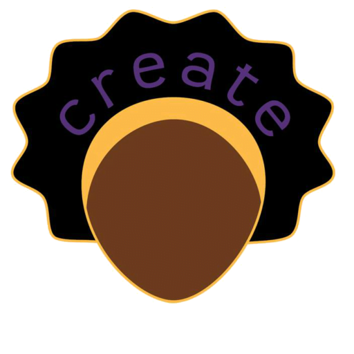 Black Girls Create Logo on transparent background